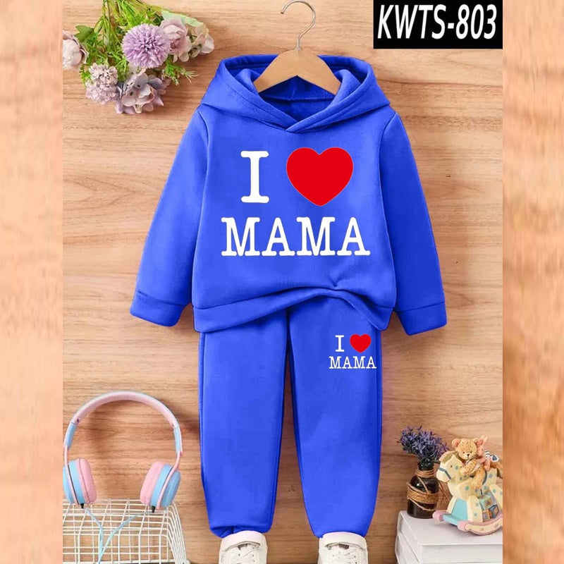 Kids' Printed Hoodie and Trouser Tracksuit Set