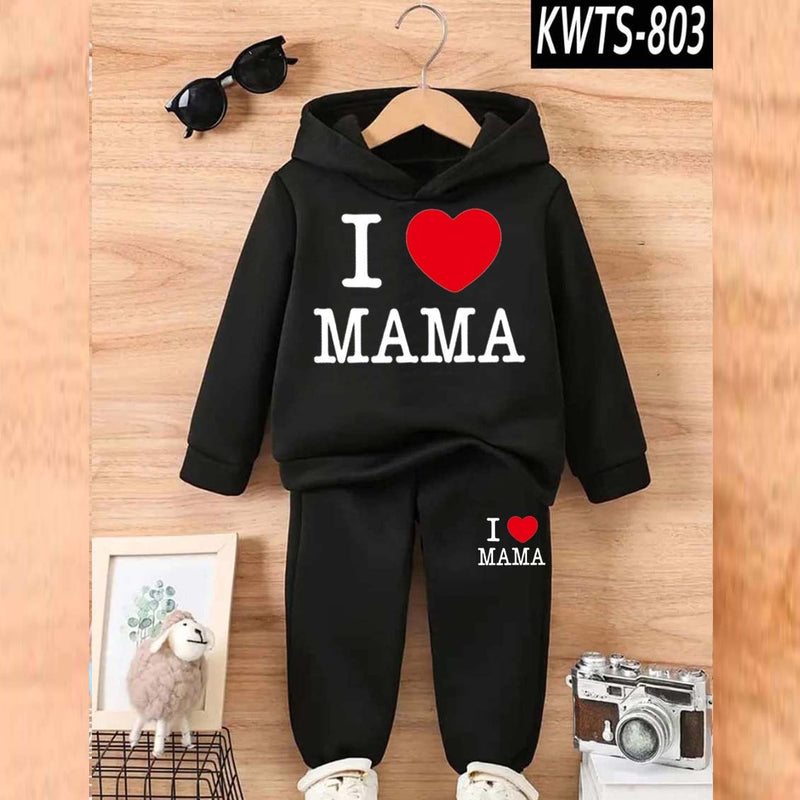 Kids' Printed Hoodie and Trouser Tracksuit Set
