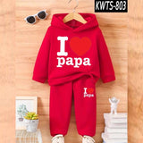 Kids' Printed Hoodie and Trouser Tracksuit Set
