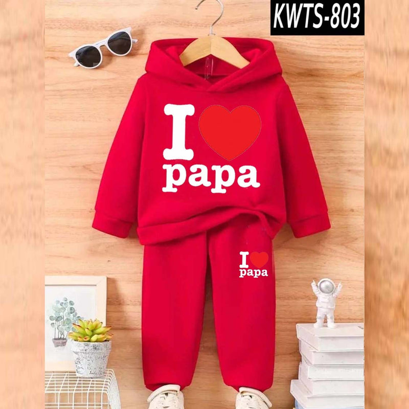 Kids' Printed Hoodie and Trouser Tracksuit Set