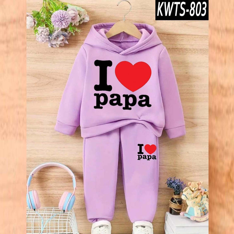 Kids' Printed Hoodie and Trouser Tracksuit Set