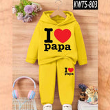 Kids' Printed Hoodie and Trouser Tracksuit Set
