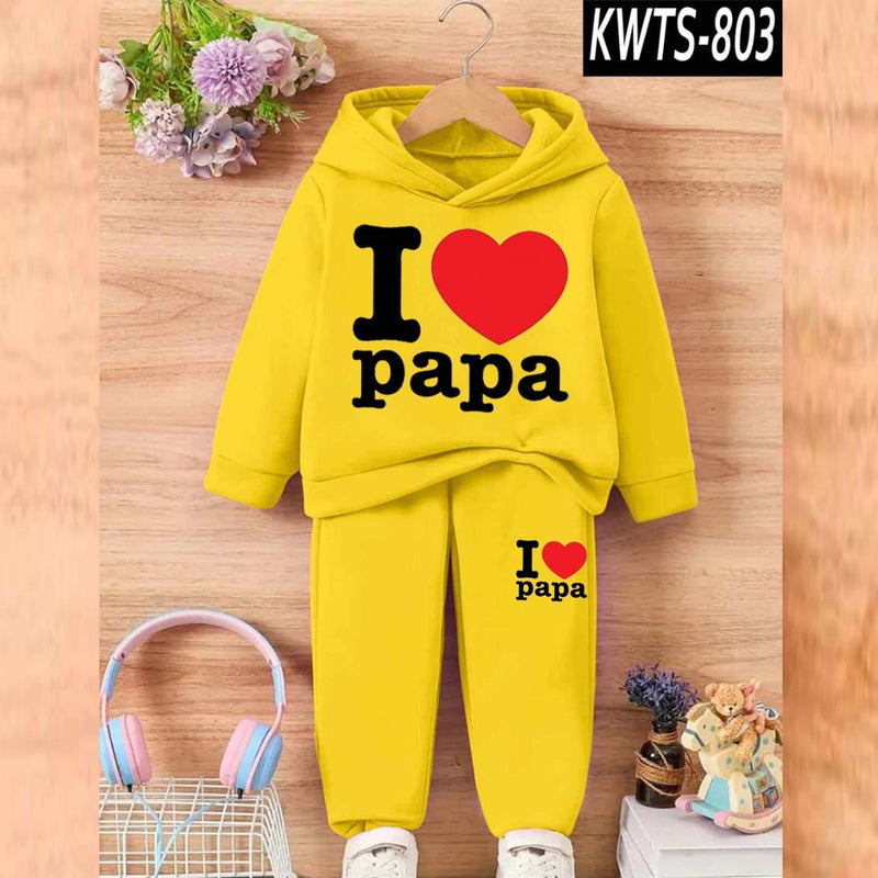 Kids' Printed Hoodie and Trouser Tracksuit Set