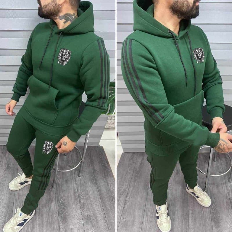 Men's Lion Crest Tracksuit Set AZ-9922