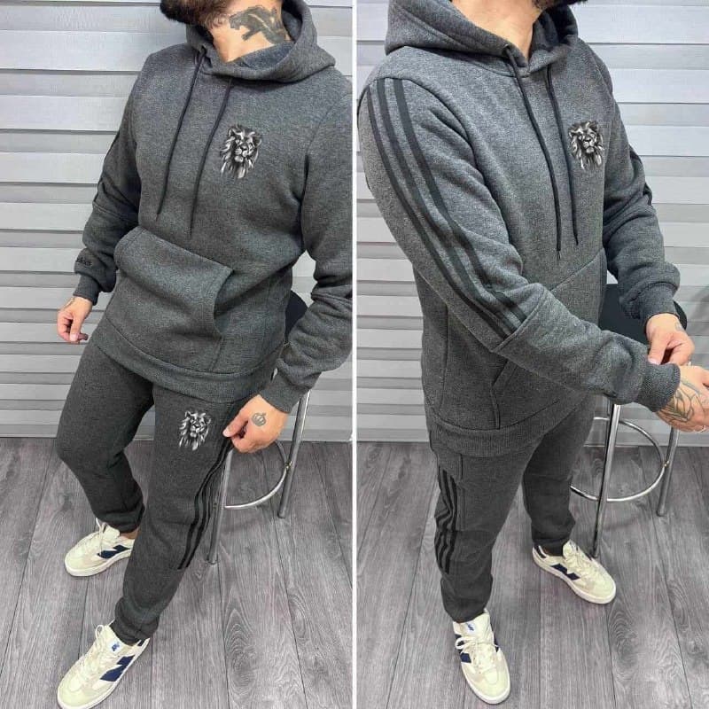 Men's Lion Crest Tracksuit Set AZ-9922