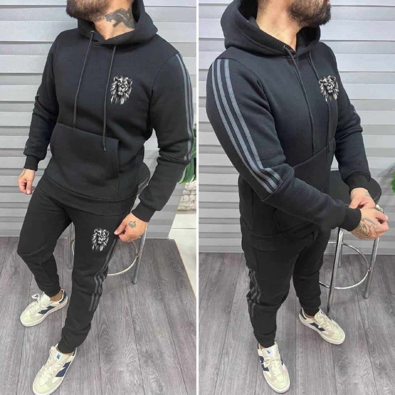 Men's Lion Crest Tracksuit Set AZ-9922