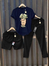 Men's Graphic Print T-Shirt & Tracksuit Set AZ-6622