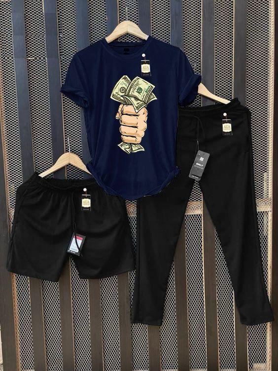 Men's Graphic Print T-Shirt & Tracksuit Set AZ-6622