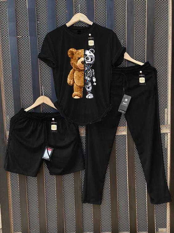 Men's Graphic Print T-Shirt & Tracksuit Set AZ-6622