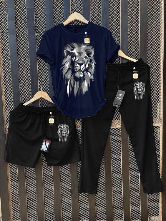 Men's Graphic Print T-Shirt & Tracksuit Set AZ-6622