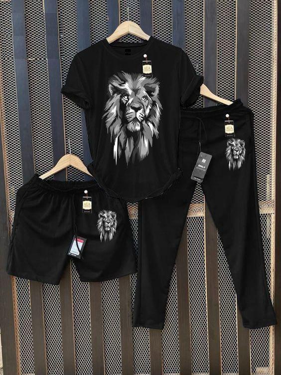 Men's Graphic Print T-Shirt & Tracksuit Set AZ-6622