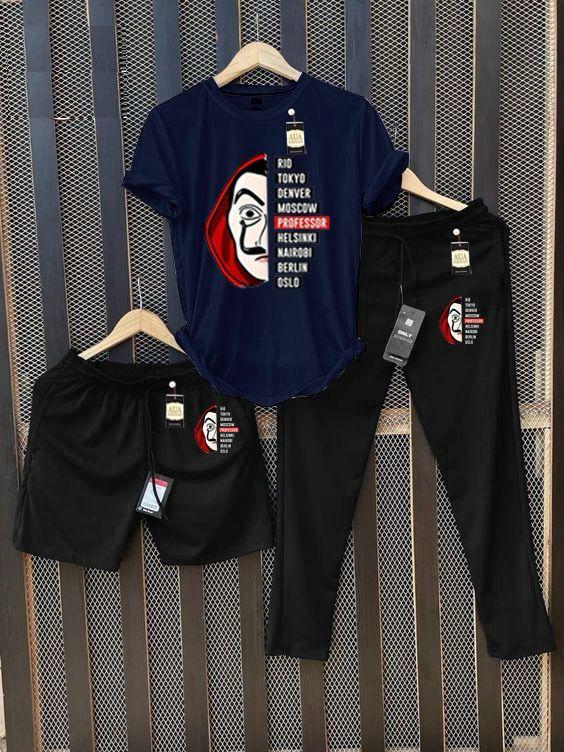 Men's Graphic Print T-Shirt & Tracksuit Set AZ-6622