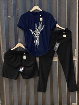 Men's Graphic Print T-Shirt & Tracksuit Set AZ-6622