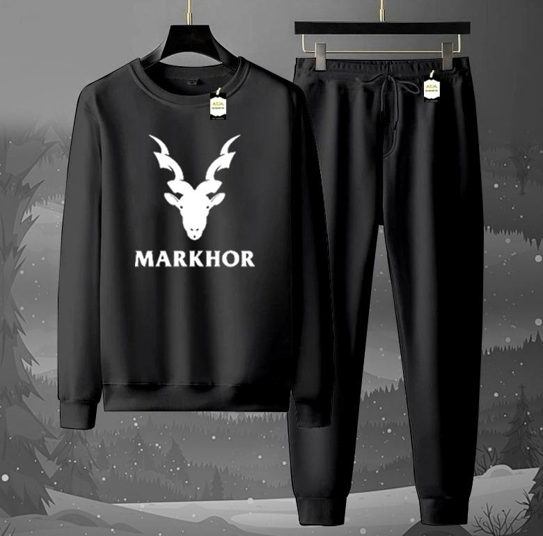 Graphic Sweatshirt & Jogger Tracksuit Set – Cozy 2-Piece Winter AZ-1199