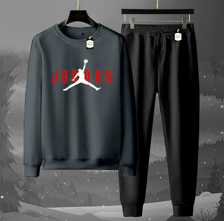 Graphic Sweatshirt & Jogger Tracksuit Set – Cozy 2-Piece Winter AZ-1199