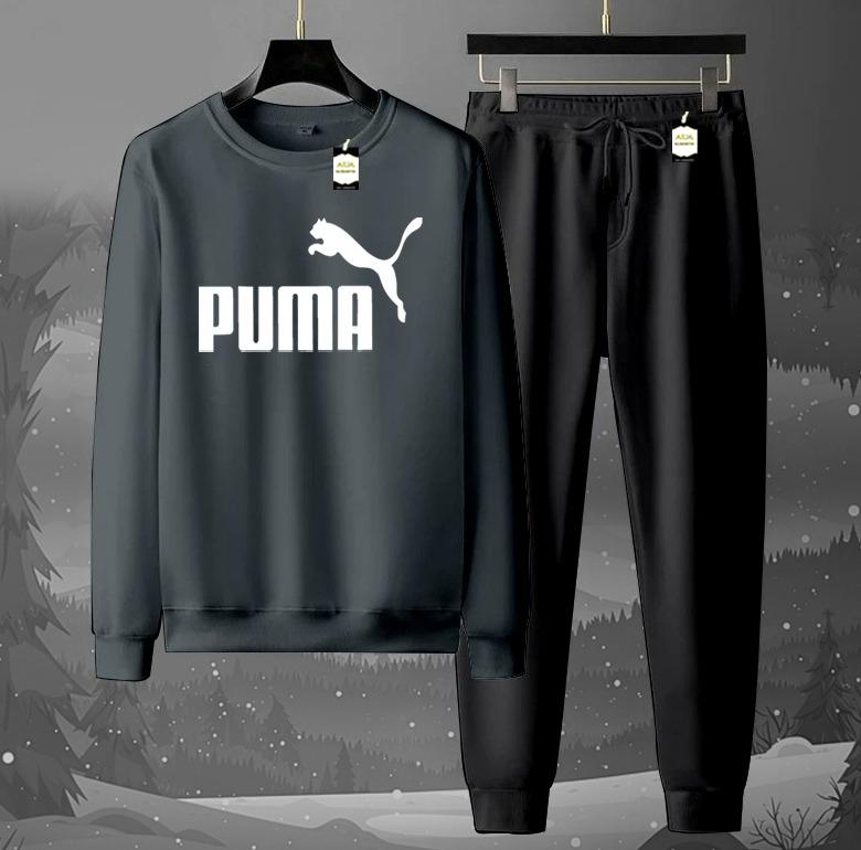 Graphic Sweatshirt & Jogger Tracksuit Set – Cozy 2-Piece Winter AZ-1199