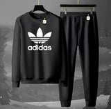 Graphic Sweatshirt & Jogger Tracksuit Set – Cozy 2-Piece Winter AZ-1199