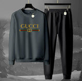 Graphic Sweatshirt & Jogger Tracksuit Set – Cozy 2-Piece Winter AZ-1199