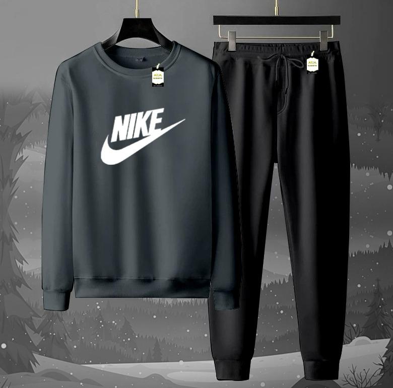 Graphic Sweatshirt & Jogger Tracksuit Set – Cozy 2-Piece Winter AZ-1199