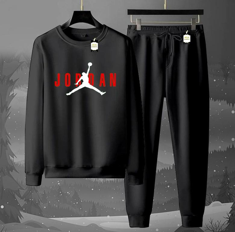 Graphic Sweatshirt & Jogger Tracksuit Set – Cozy 2-Piece Winter AZ-1199