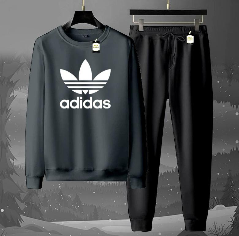 Graphic Sweatshirt & Jogger Tracksuit Set – Cozy 2-Piece Winter AZ-1199