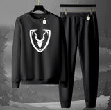 Graphic Sweatshirt & Jogger Tracksuit Set – Cozy 2-Piece Winter AZ-1199