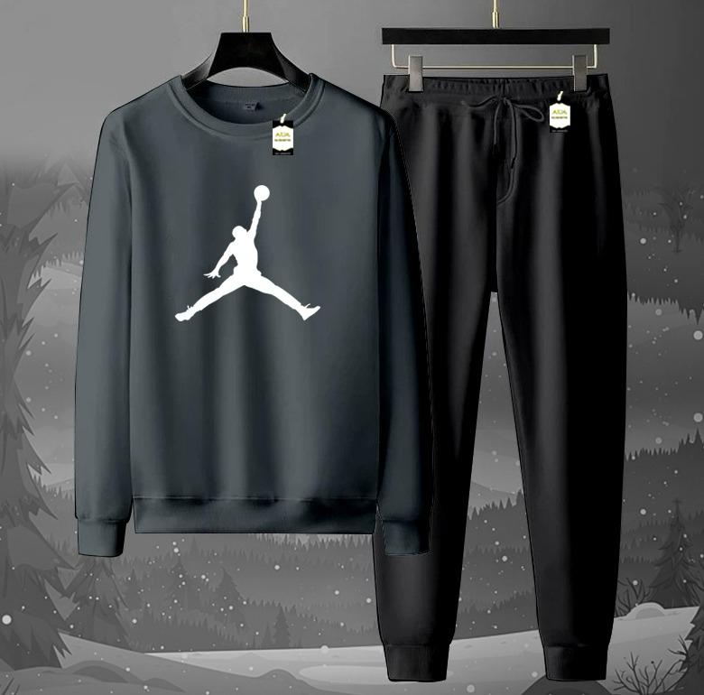 Graphic Sweatshirt & Jogger Tracksuit Set – Cozy 2-Piece Winter AZ-1199