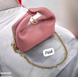 Chic Minimalist Soft-Knot Handbag with Gold Chain Strap  AZ-8822