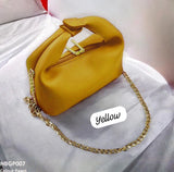 Chic Minimalist Soft-Knot Handbag with Gold Chain Strap  AZ-8822