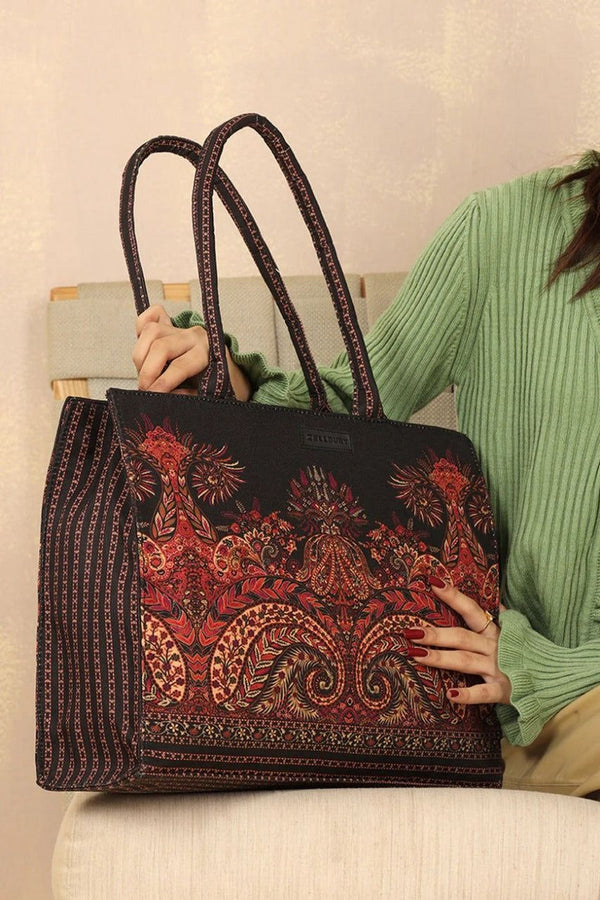 Vibrant Printed Fabric Tote Bag Collection AZ-4467