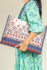 Vibrant Printed Fabric Tote Bag Collection AZ-4467