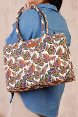 Vibrant Printed Fabric Tote Bag Collection AZ-4467