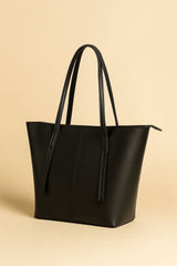 Chic Minimalist Structured Faux Leather Tote Bag - Multi-Color Collection AZ-0070