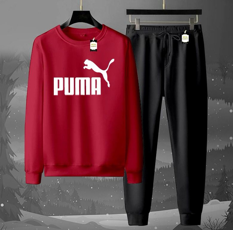 2-Piece Fleece Tracksuit Set: Long-Sleeve Crew neck Sweatshirt & Jogger Pants AZ-6633