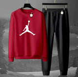 2-Piece Fleece Tracksuit Set: Long-Sleeve Crew neck Sweatshirt & Jogger Pants AZ-6633