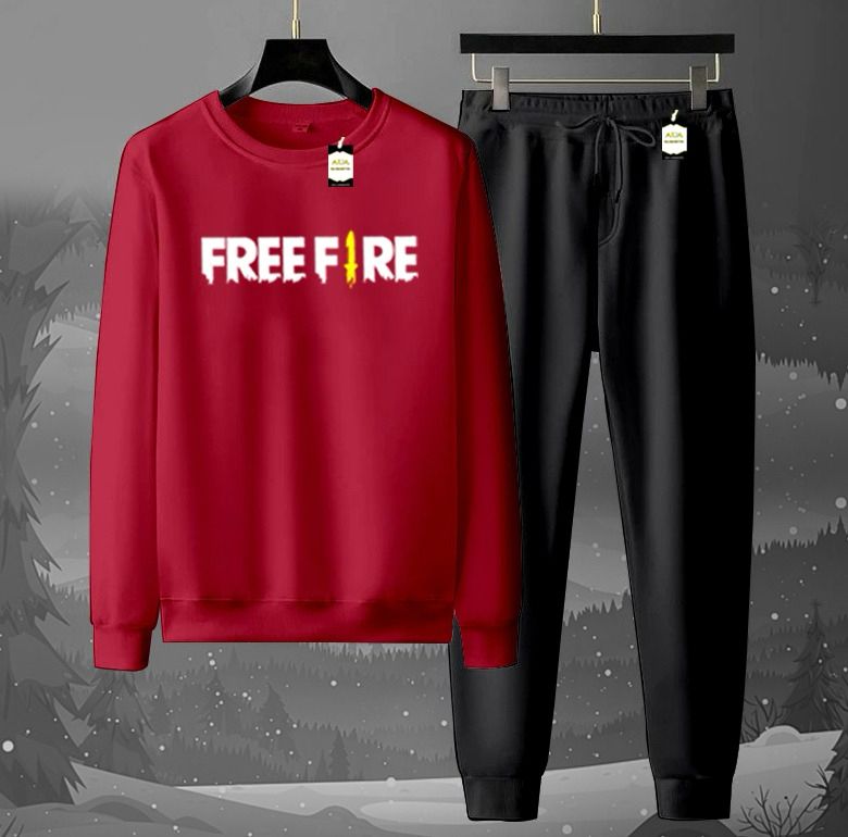 2-Piece Fleece Tracksuit Set: Long-Sleeve Crew neck Sweatshirt & Jogger Pants AZ-6633