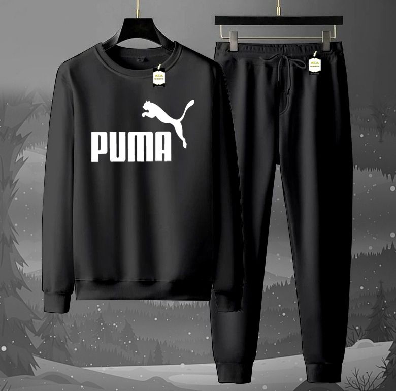 2-Piece Fleece Tracksuit Set: Long-Sleeve Crew neck Sweatshirt & Jogger Pants AZ-6633