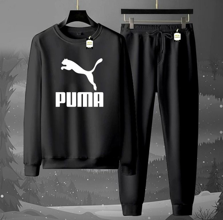 2-Piece Fleece Tracksuit Set: Long-Sleeve Crew neck Sweatshirt & Jogger Pants AZ-6633