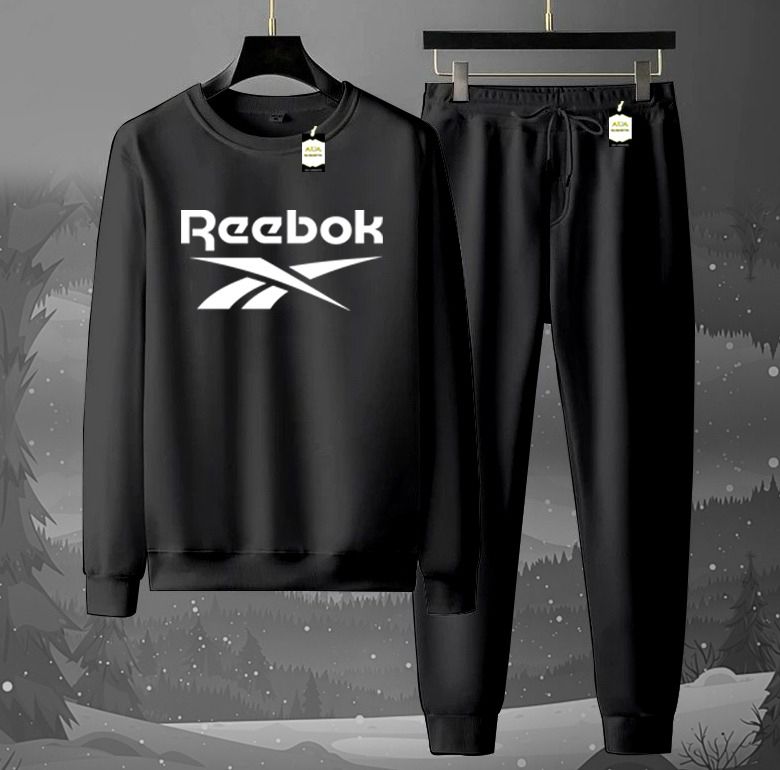 2-Piece Fleece Tracksuit Set: Long-Sleeve Crew neck Sweatshirt & Jogger Pants AZ-6633