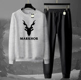 2-Piece Fleece Tracksuit Set: Long-Sleeve Crew neck Sweatshirt & Jogger Pants AZ-6633
