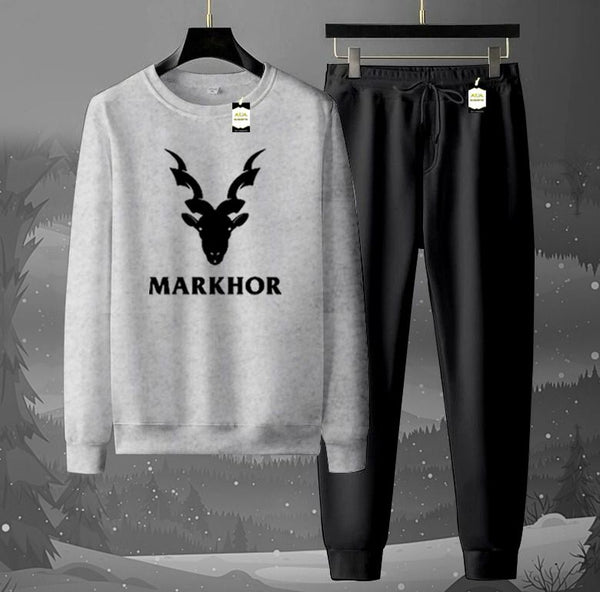2-Piece Fleece Tracksuit Set: Long-Sleeve Crew neck Sweatshirt & Jogger Pants AZ-6633