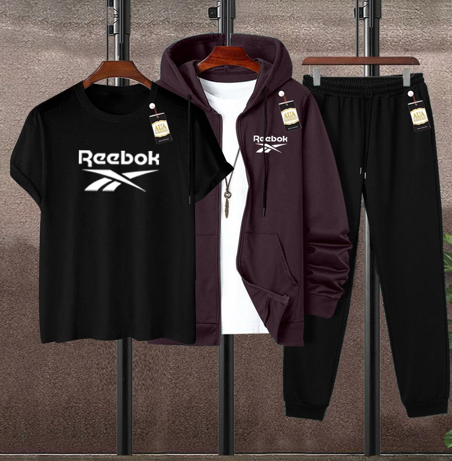 MEN'S CASUAL 3-PIECE ATHLETIC/LEISURE TRACKS SUIT AZ-4488