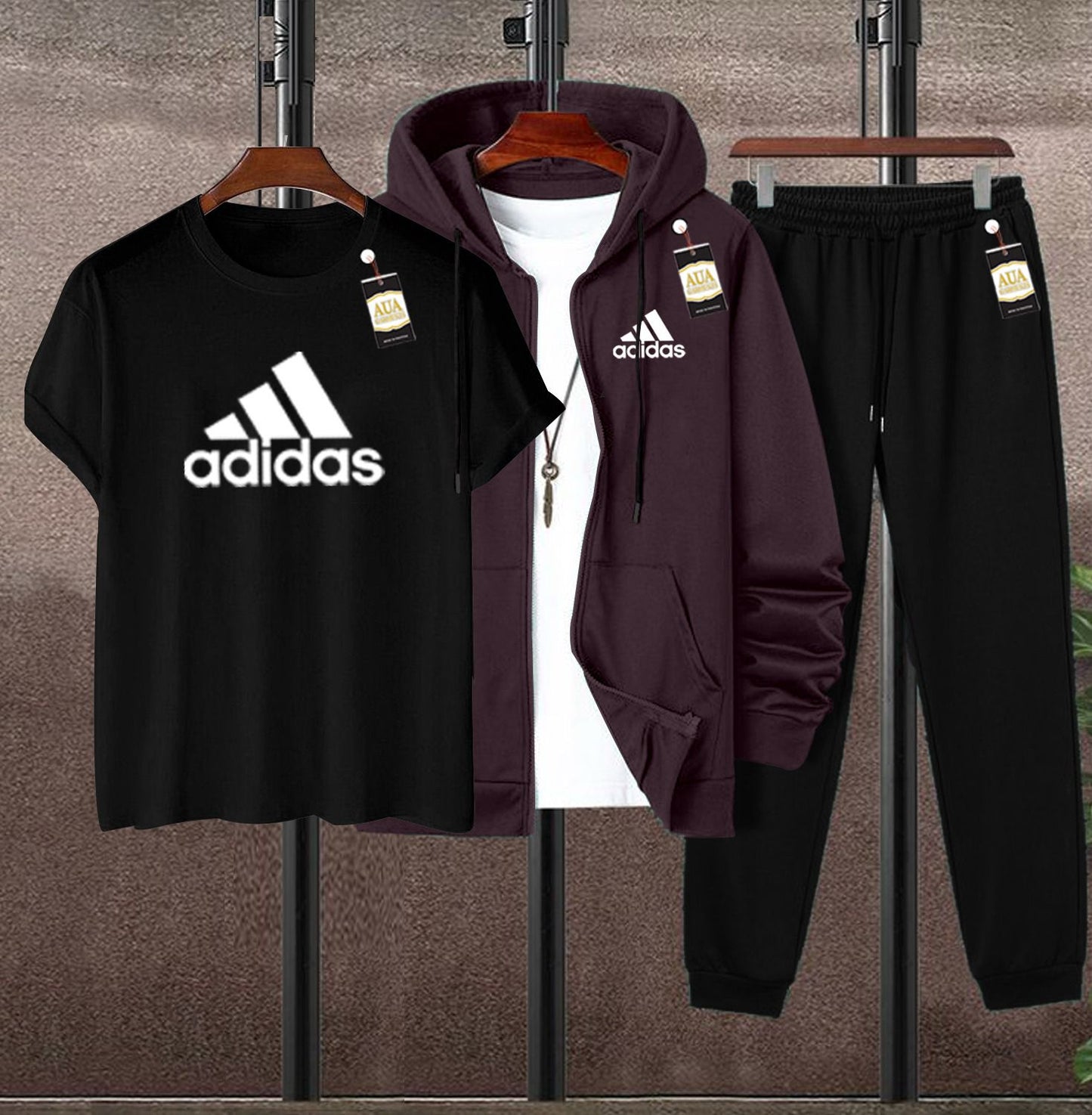 MEN'S CASUAL 3-PIECE ATHLETIC/LEISURE TRACKS SUIT AZ-4488