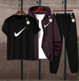 MEN'S CASUAL 3-PIECE ATHLETIC/LEISURE TRACKS SUIT AZ-4488
