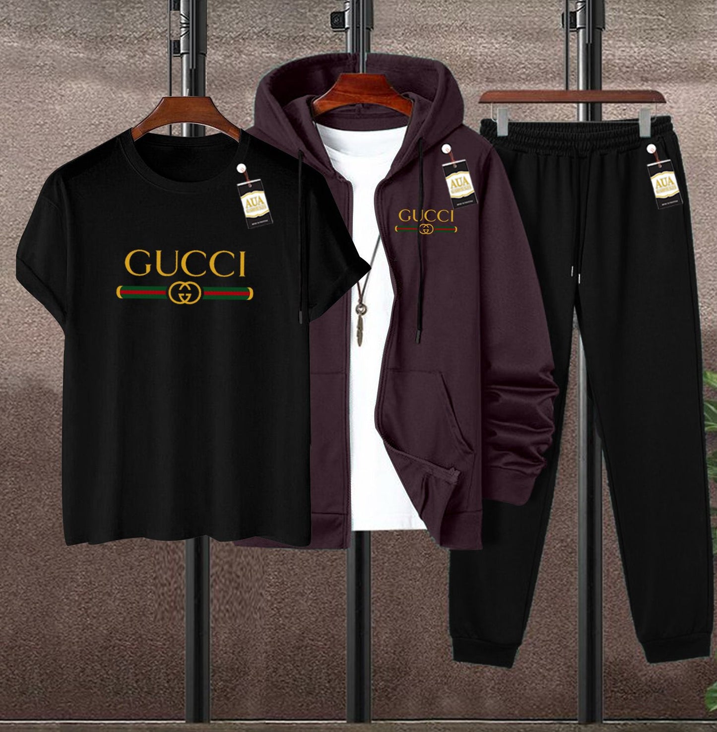 MEN'S CASUAL 3-PIECE ATHLETIC/LEISURE TRACKS SUIT AZ-4488