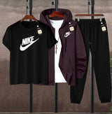 MEN'S CASUAL 3-PIECE ATHLETIC/LEISURE TRACKS SUIT AZ-4488