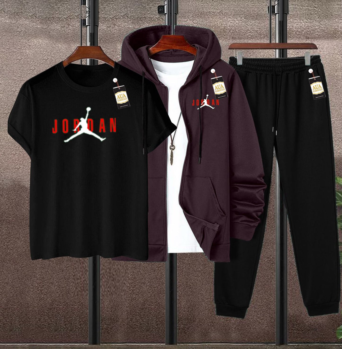 MEN'S CASUAL 3-PIECE ATHLETIC/LEISURE TRACKS SUIT AZ-4488