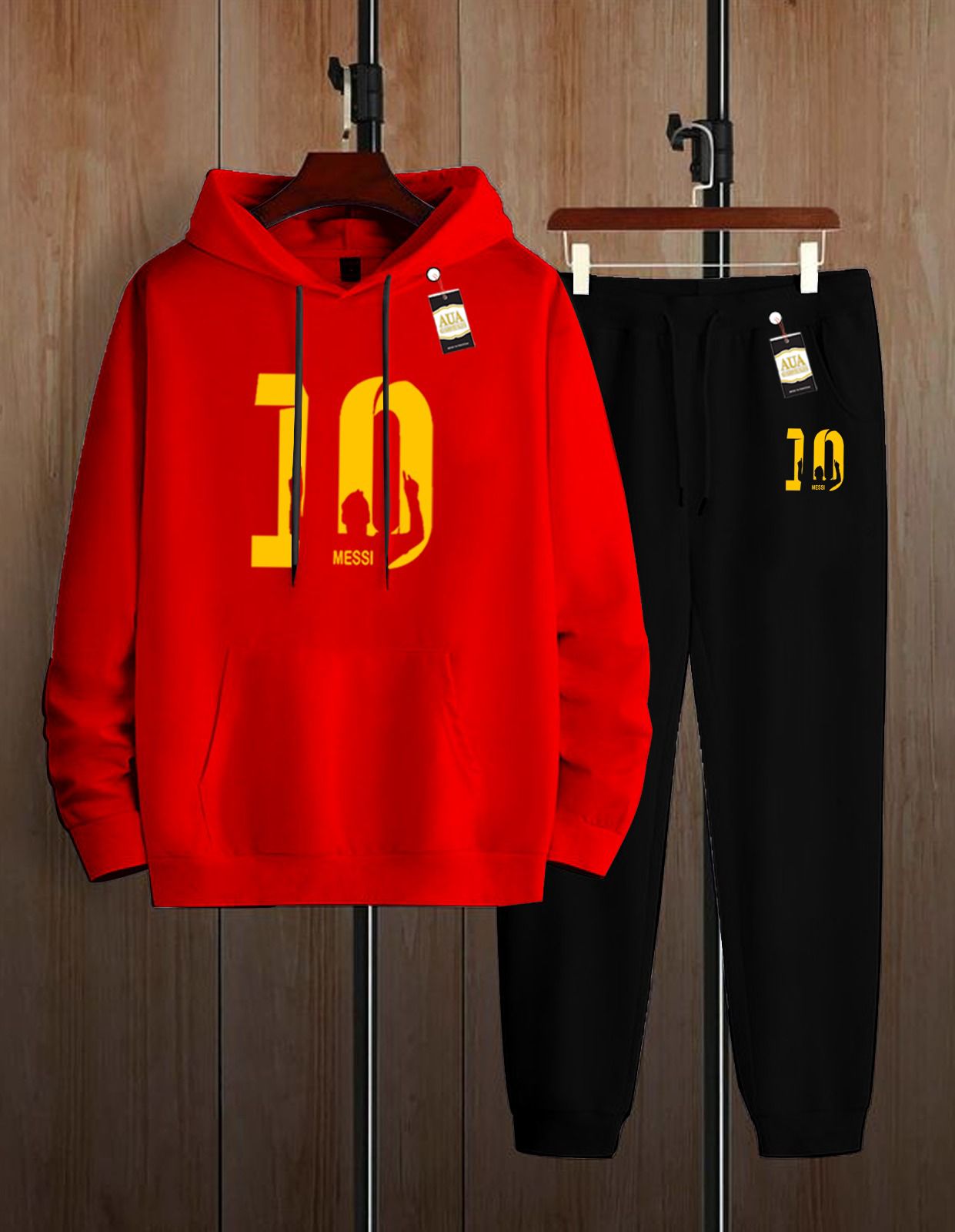 👕 Graphic Print Fleece Tracksuit (Hoodie & Joggers) AZ-2288