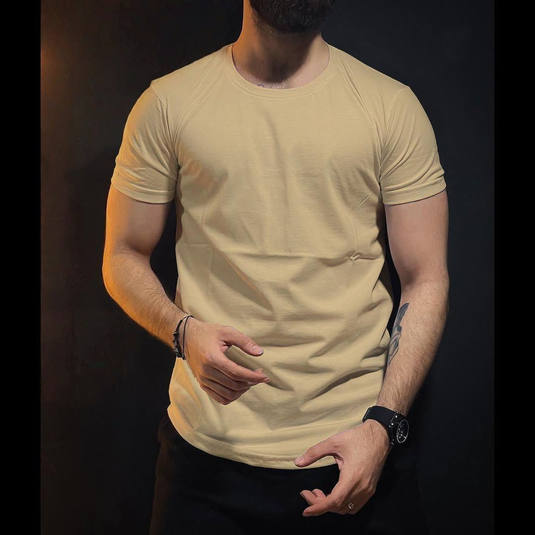 Men's Essential Crew Neck T-Shirt - Premium Cotton Fit AZ-2277
