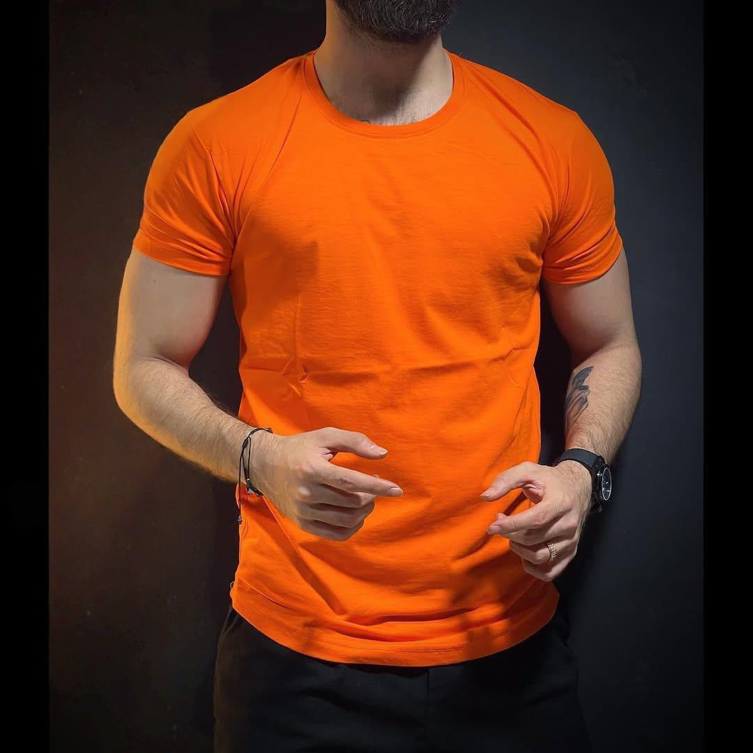 Men's Essential Crew Neck T-Shirt - Premium Cotton Fit AZ-2277